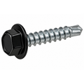 14g Steel Hex Head Tek Screw Black
