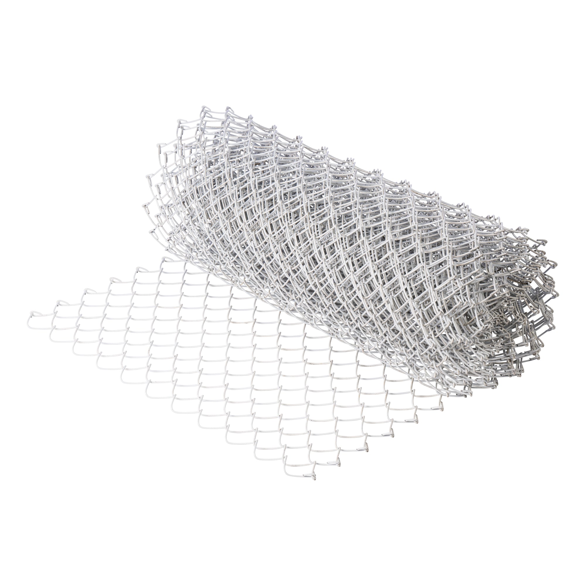 Chain-link Fabric White Fusion Bonded 45 1200 / KK / 3.15