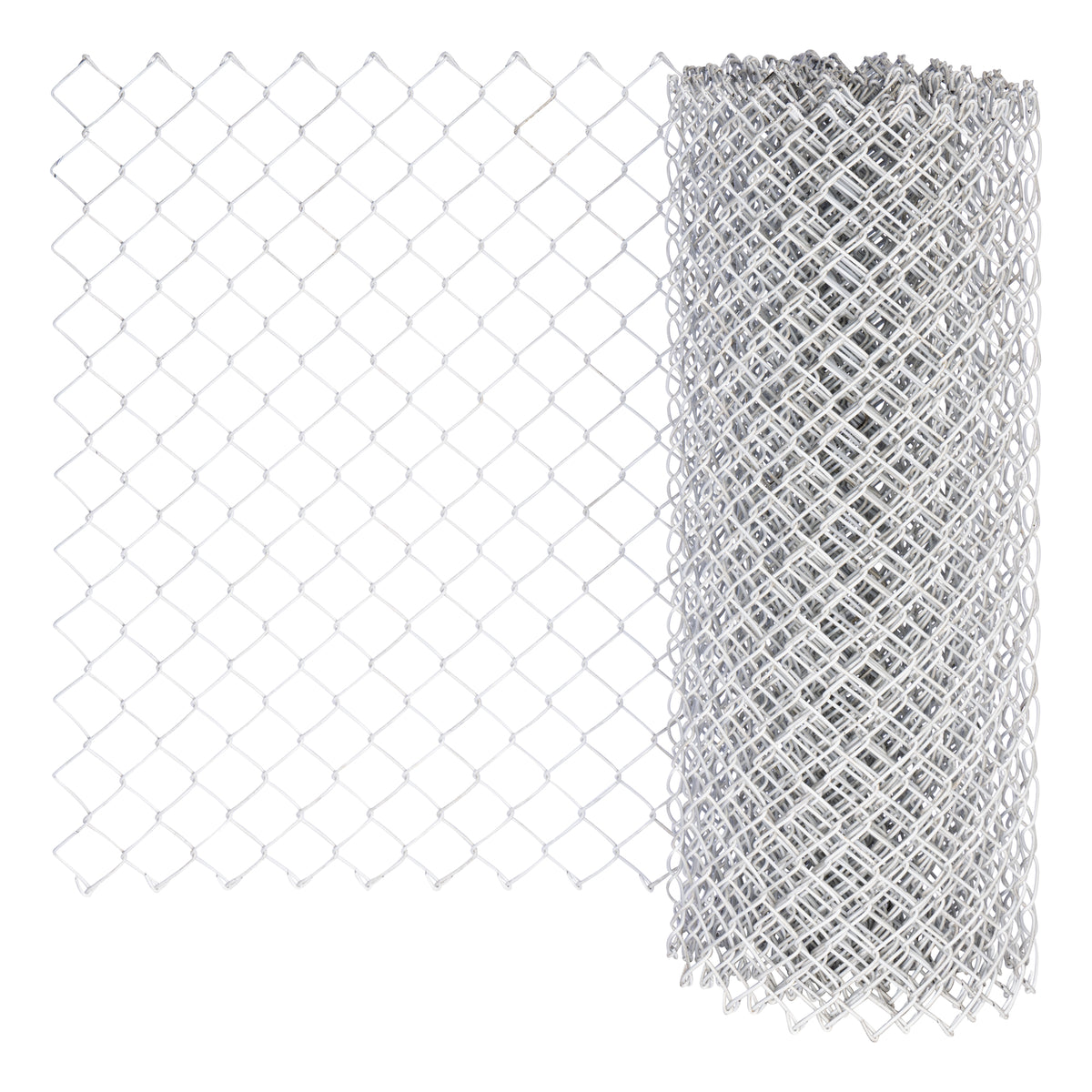 Chain-link Fabric White Fusion Bonded 45 1200 / KK / 3.15