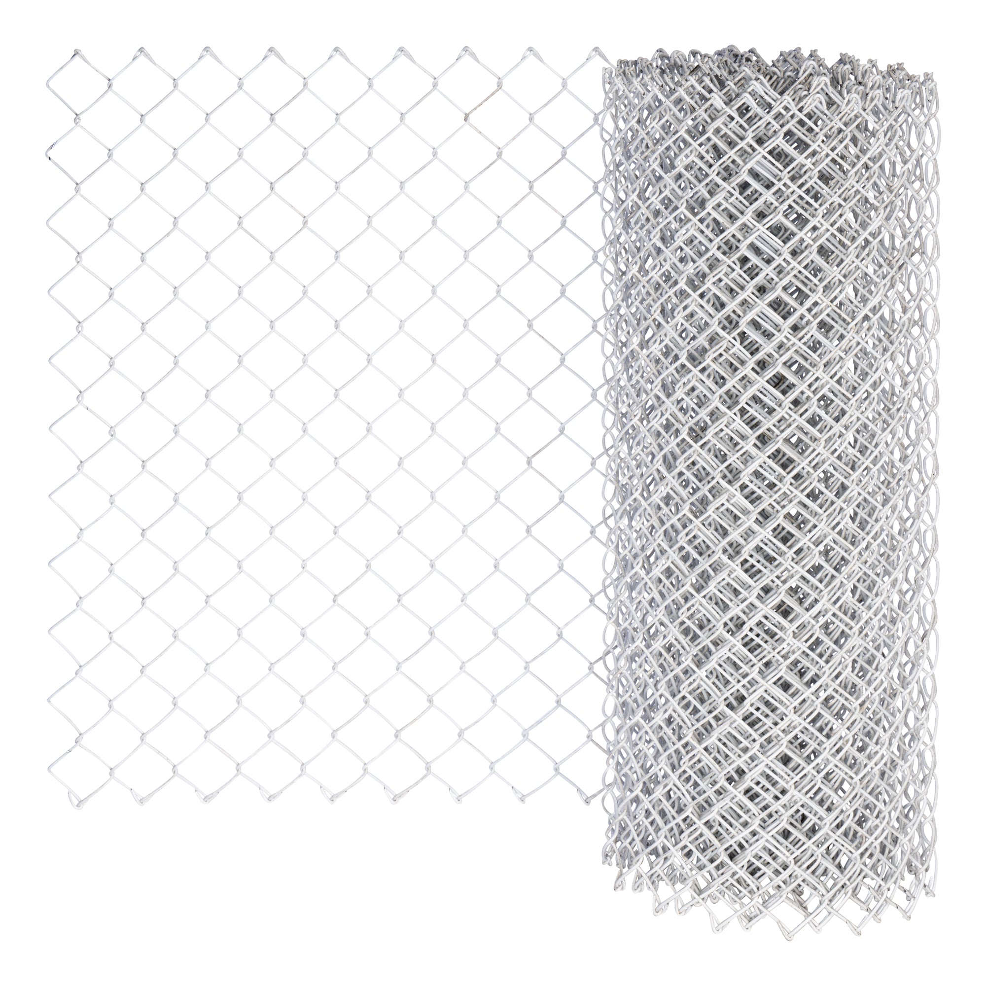 Chain-link Fabric White Fusion Bonded 45 1200 / KK / 3.15