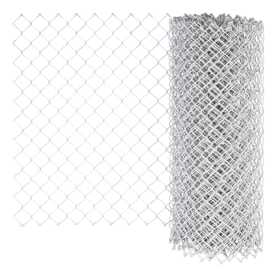 Chain-link Fabric White Fusion Bonded 45 1200 / KK / 3.15