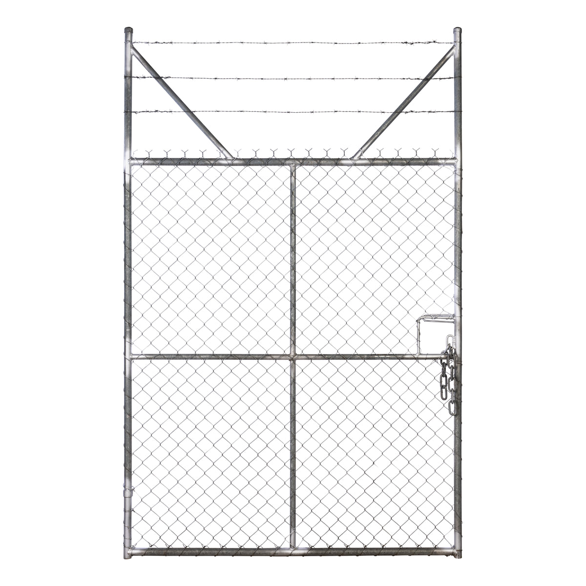 Chain-link Barb Top Double Gate Galvanised 2250 / 4000