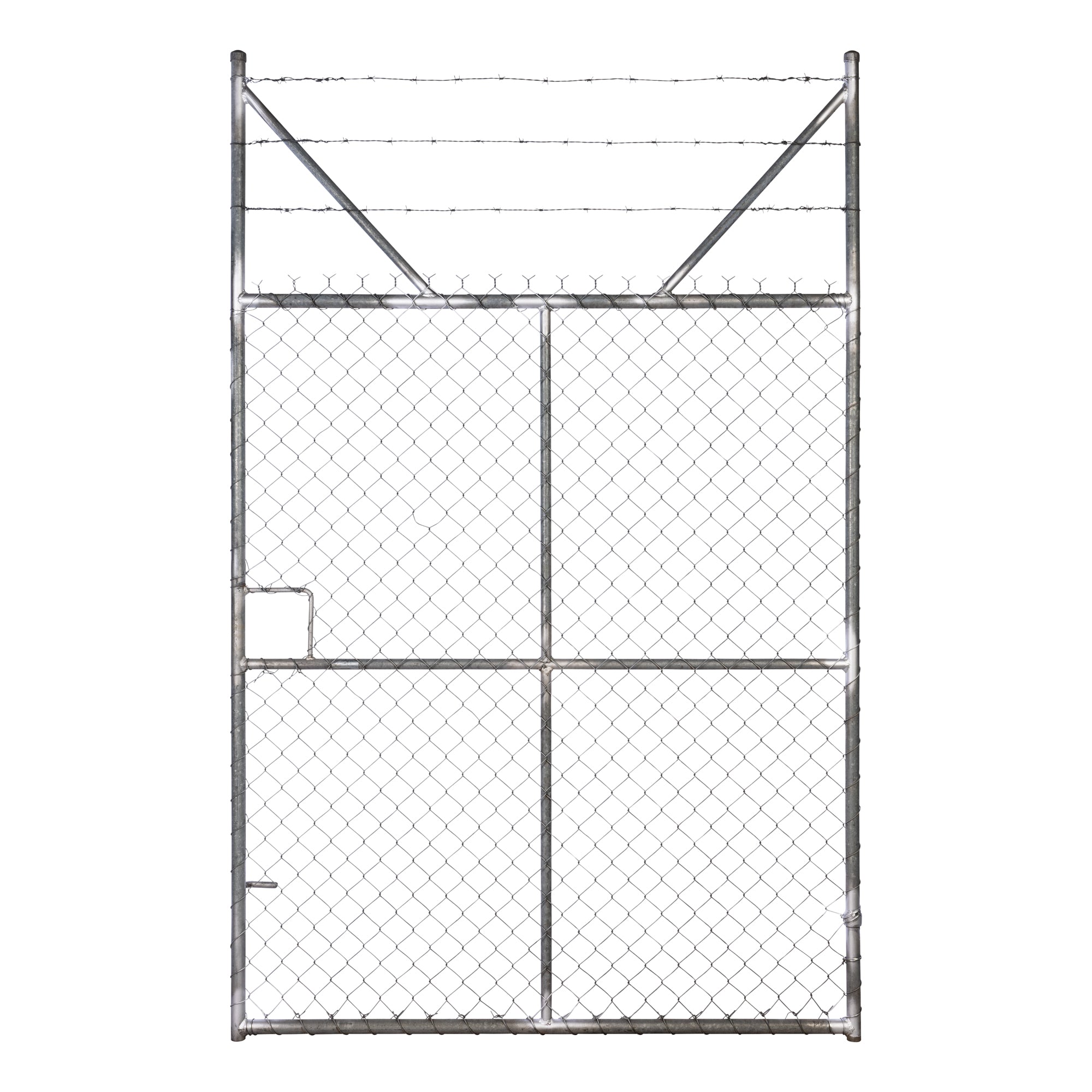 Chain-link Barb Top Double Gate Galvanised 2250 / 4000