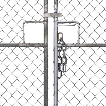 Chain-link Barb Top Double Gate Galvanised 2250 / 4000