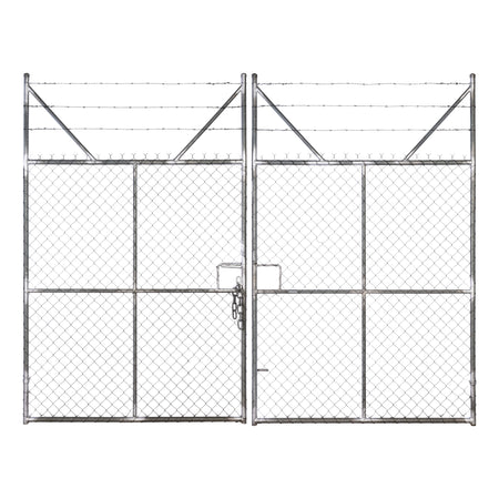 Chain-link Barb Top Double Gate Galvanised 2250 / 4000