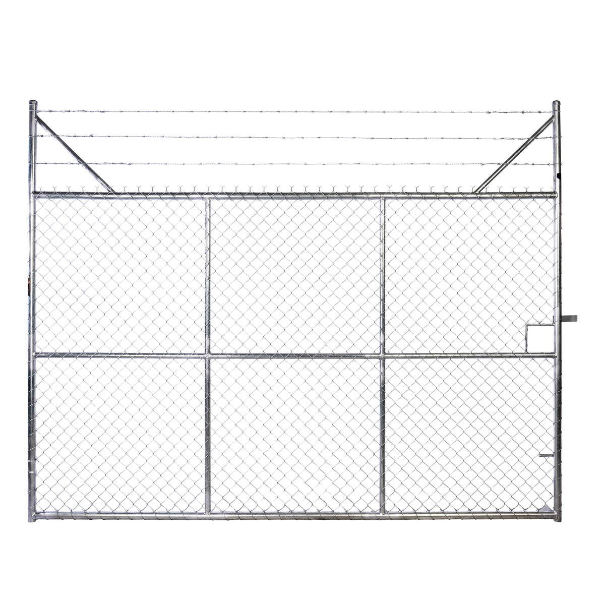 Chain-link Barb Top Double Gate Galvanised 2250 / 6000