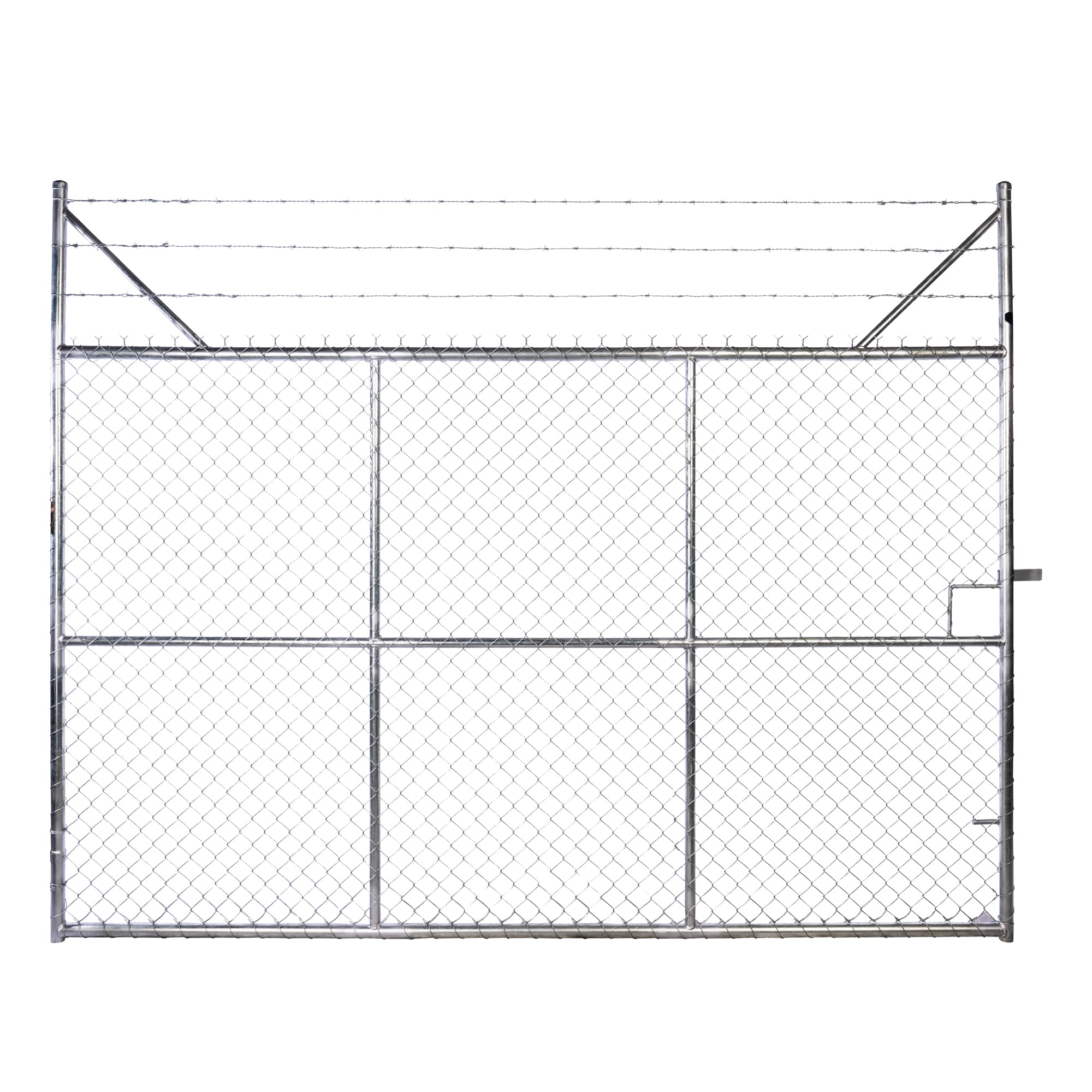 Chain-link Barb Top Double Gate Galvanised 2250 / 6000