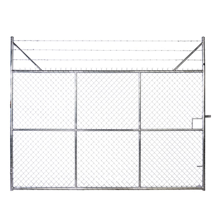 Chain-link Barb Top Double Gate Galvanised 2250 / 6000
