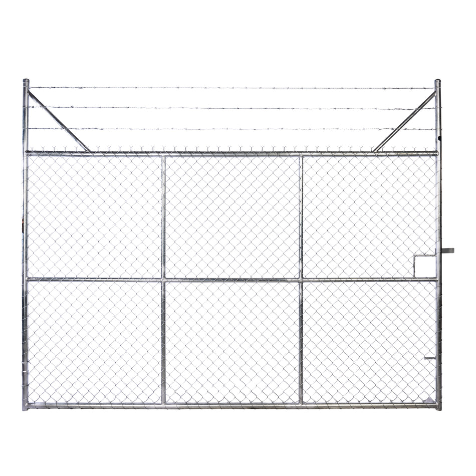 Chain-link Barb Top Double Gate Galvanised 2250 / 6000