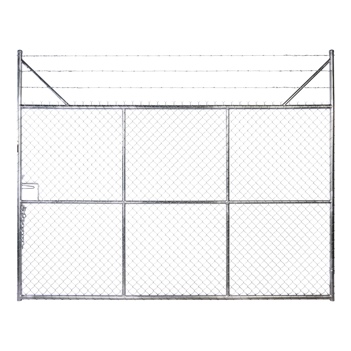 Chain-link Barb Top Double Gate Galvanised 2250 / 6000