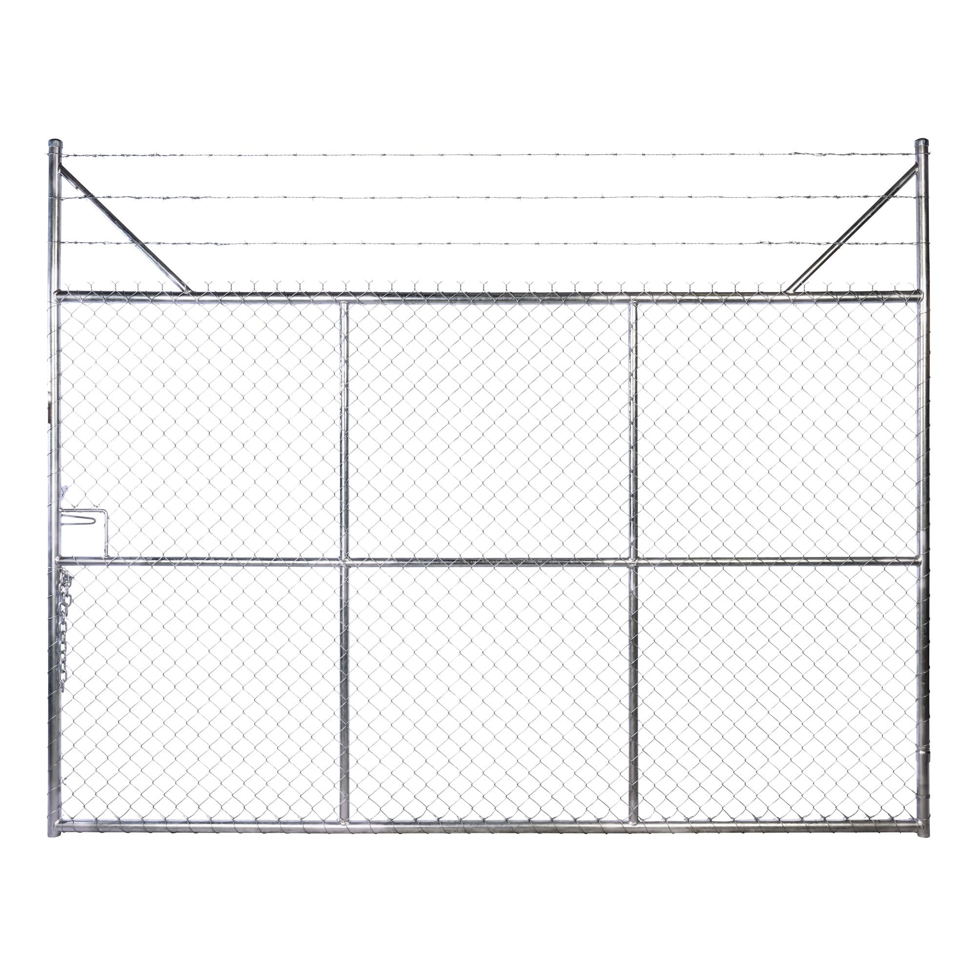 Chain-link Barb Top Double Gate Galvanised 2250 / 6000