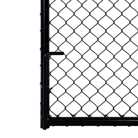 Chain-link Barb Top Double Gate Powder Coated Black 2250 / 4000