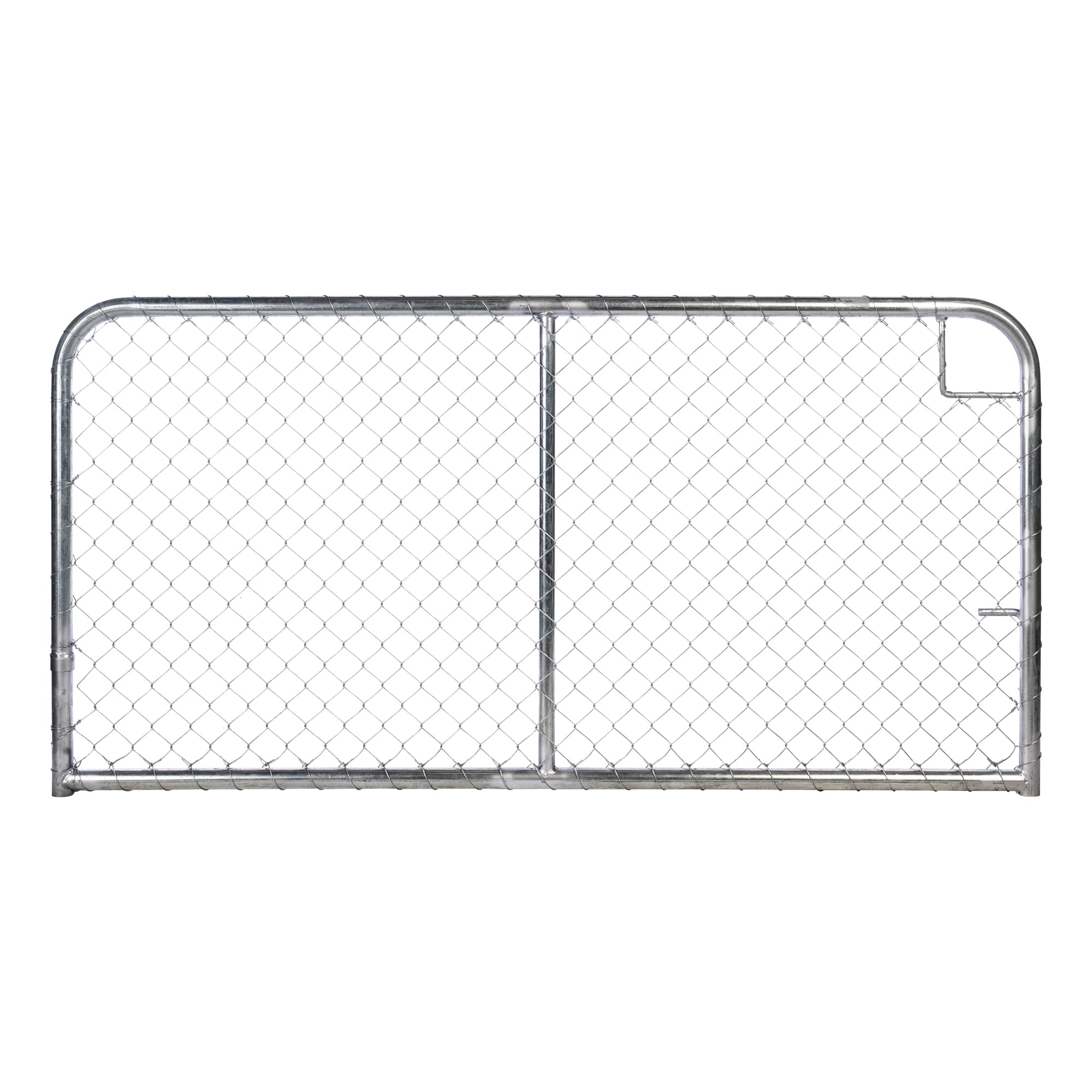 Chain Link Plain Top Double Gate Galvanised 900 / 4000