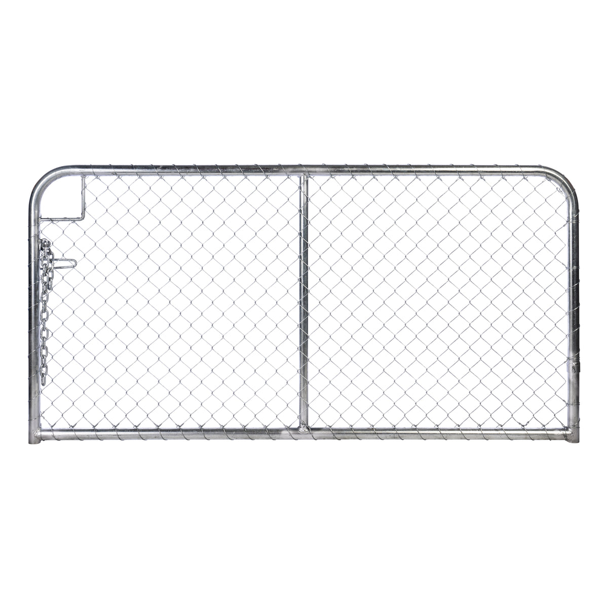 Chain Link Plain Top Double Gate Galvanised 900 / 4000