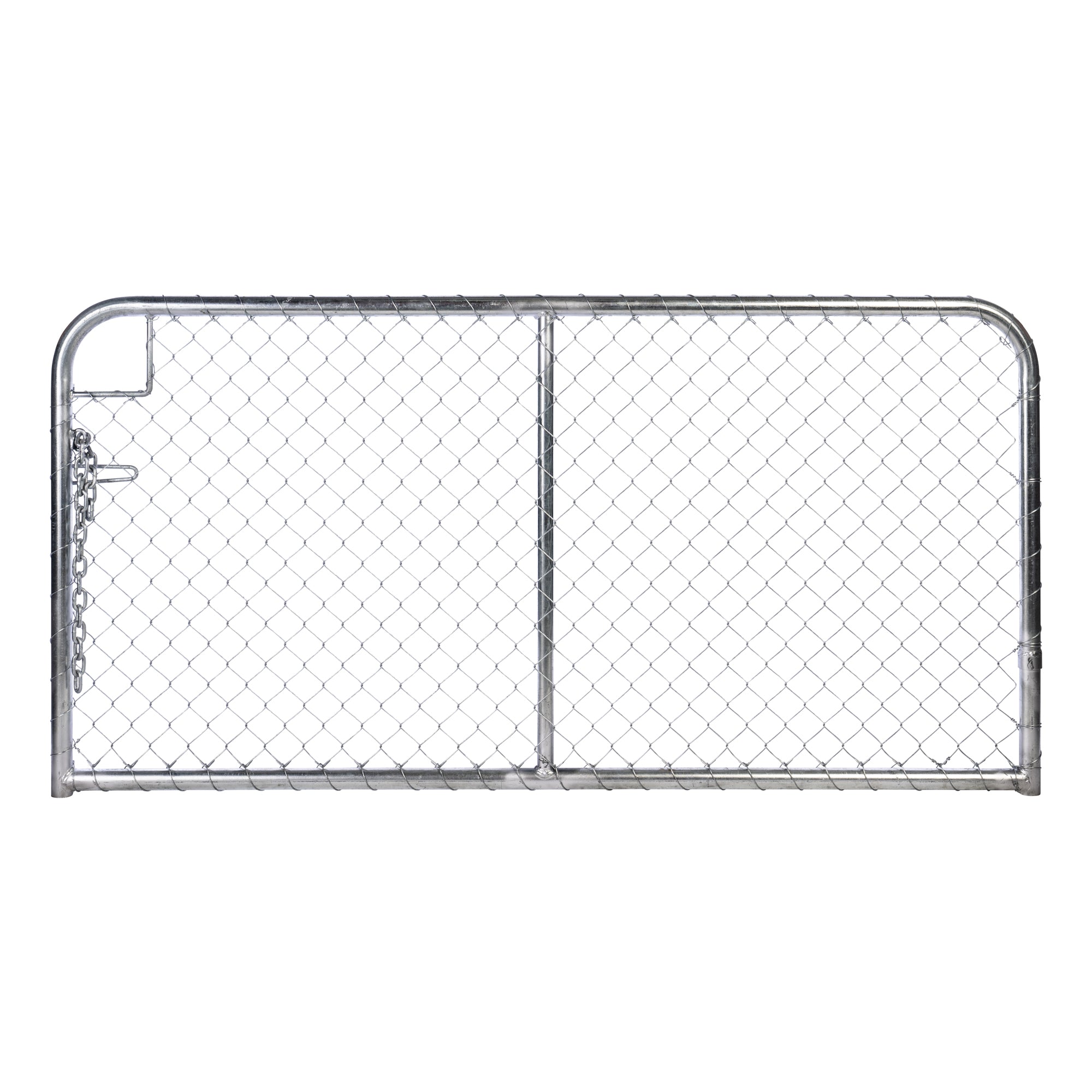 Chain Link Plain Top Double Gate Galvanised 900 / 4000