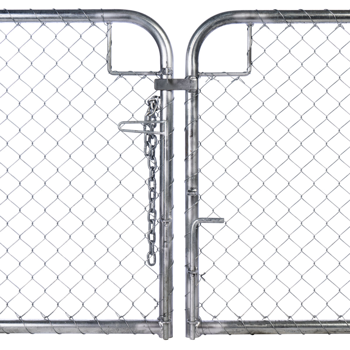 Chain Link Plain Top Double Gate Galvanised 900 / 4000