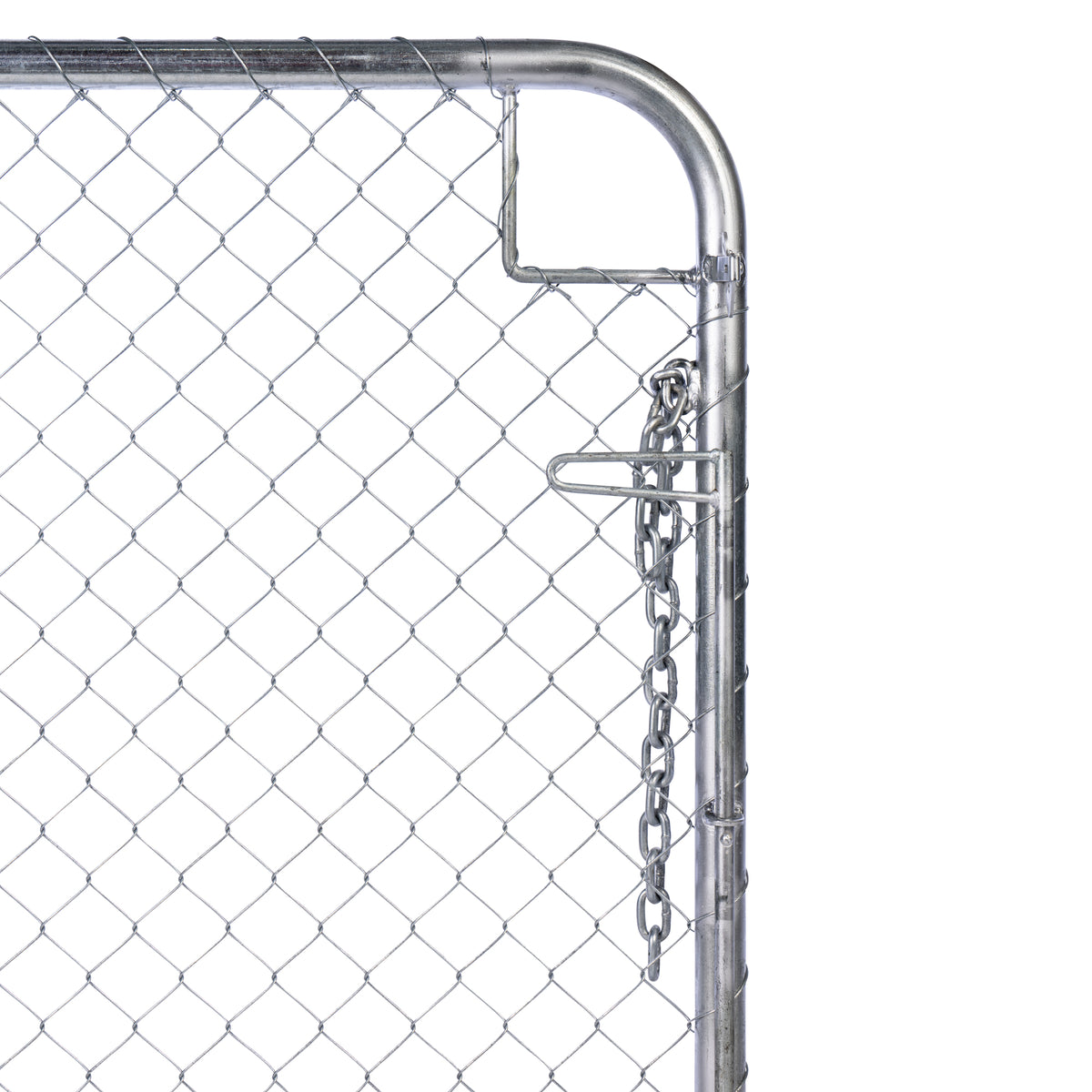 Chain Link Plain Top Double Gate Galvanised 900 / 4000