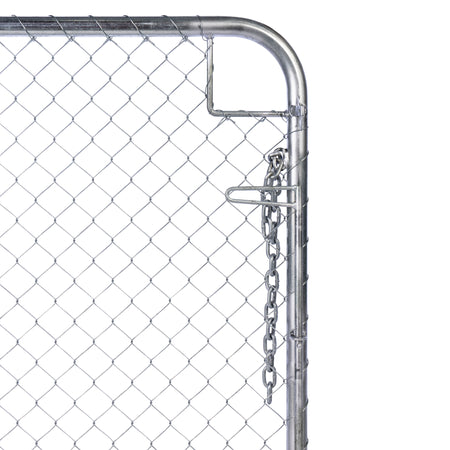 Chain Link Plain Top Double Gate Galvanised 900 / 4000