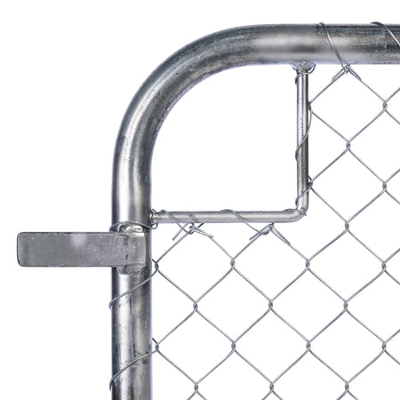 Chain Link Plain Top Double Gate Galvanised 900 / 4000
