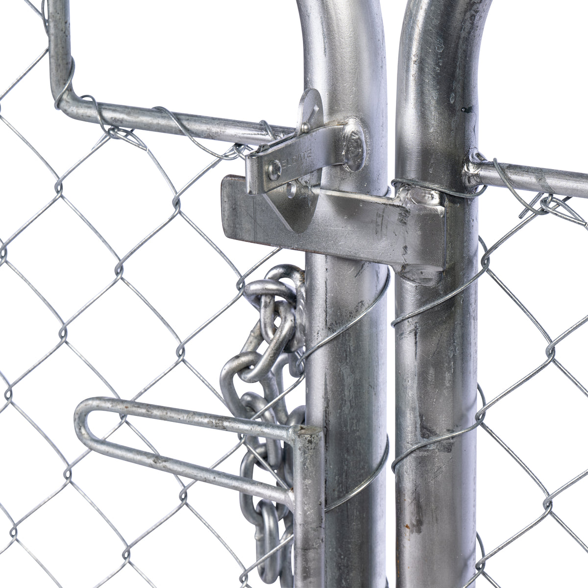 Chain Link Plain Top Double Gate Galvanised 900 / 4000