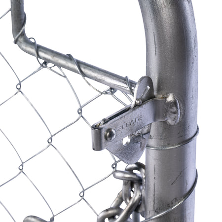 Chain Link Plain Top Double Gate Galvanised 900 / 4000