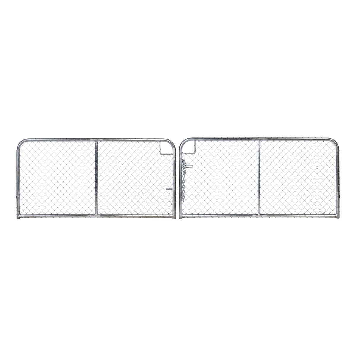 Chain Link Plain Top Double Gate Galvanised 900 / 4000