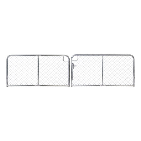 Chain Link Plain Top Double Gate Galvanised 900 / 4000