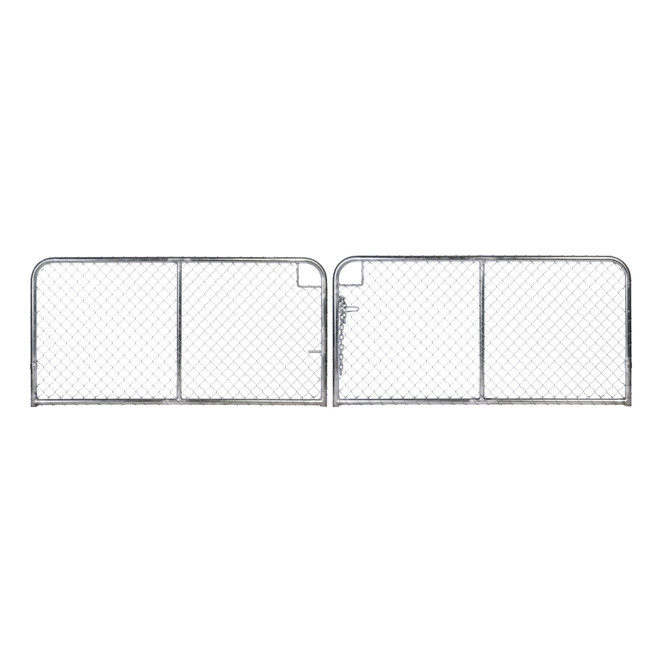 Chain Link Plain Top Double Gate Galvanised 900 / 4000