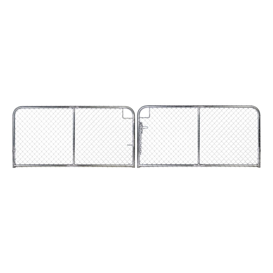 Chain-link Sports Field Plain Top Double Gate Galvanised 900H x 4000W