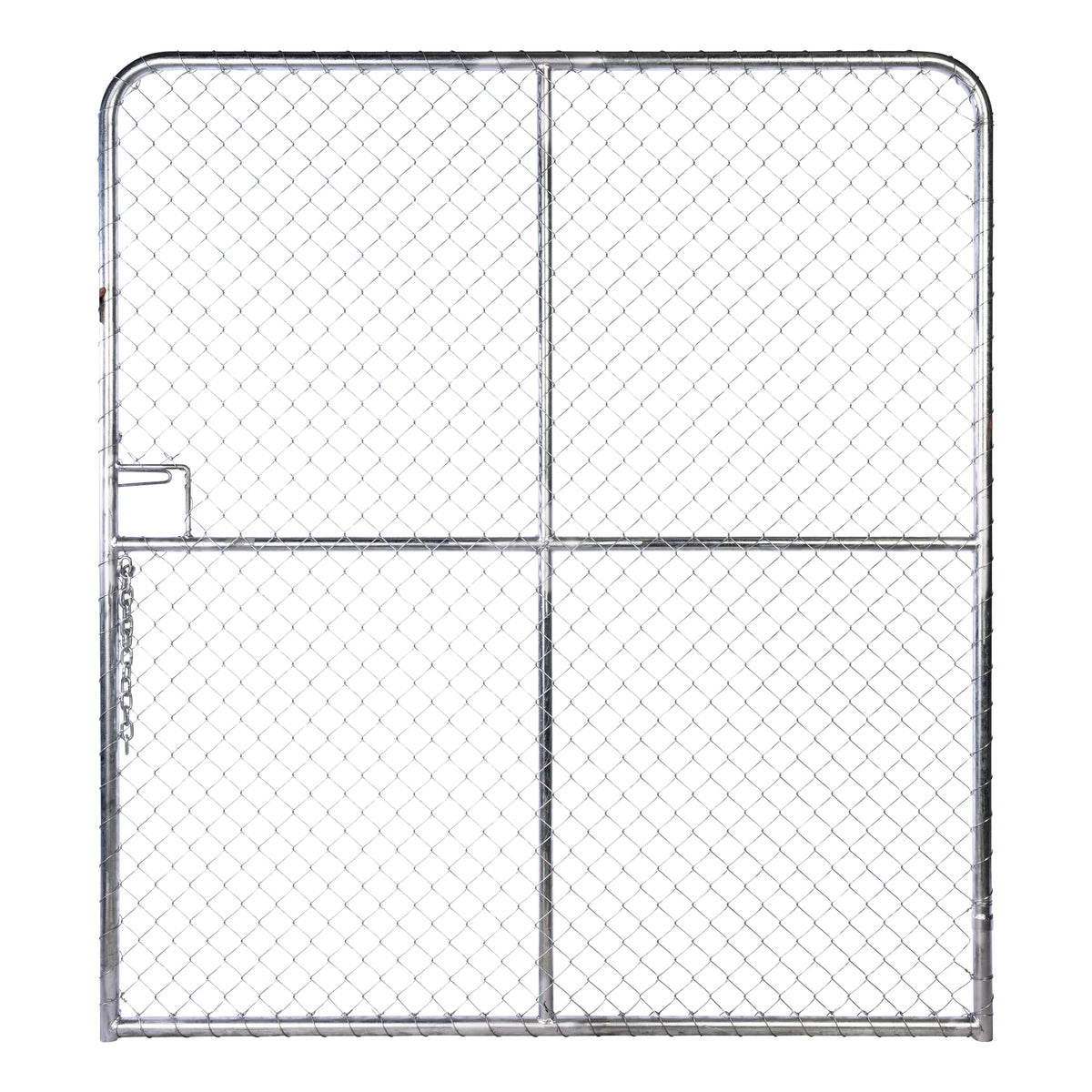 Chain Link Plain Top Double Gate Galvanised 2100 / 4000