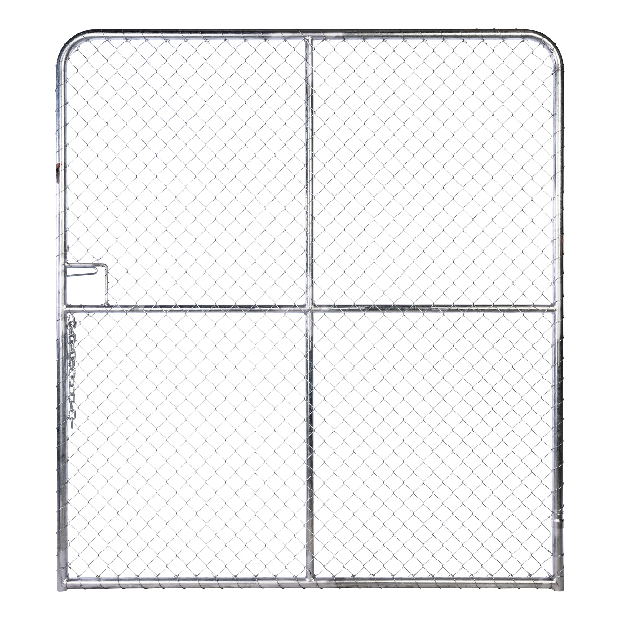 Chain Link Plain Top Double Gate Galvanised 2100 / 4000