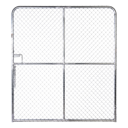 Chain Link Plain Top Double Gate Galvanised 2100 / 4000