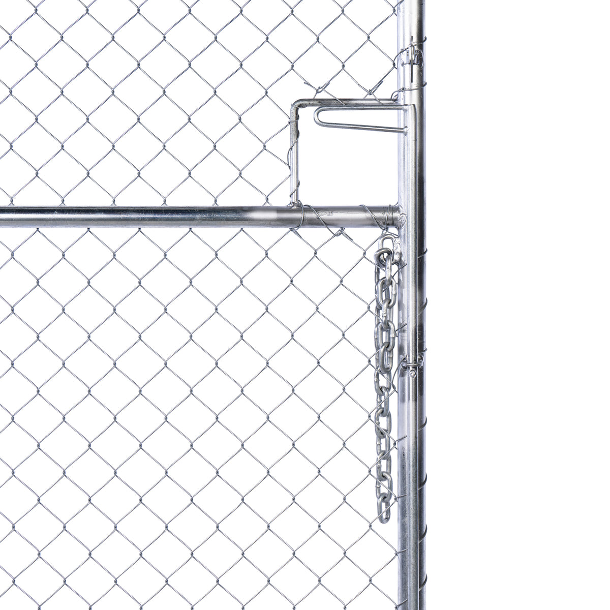 Chain Link Plain Top Double Gate Galvanised 2100 / 4000