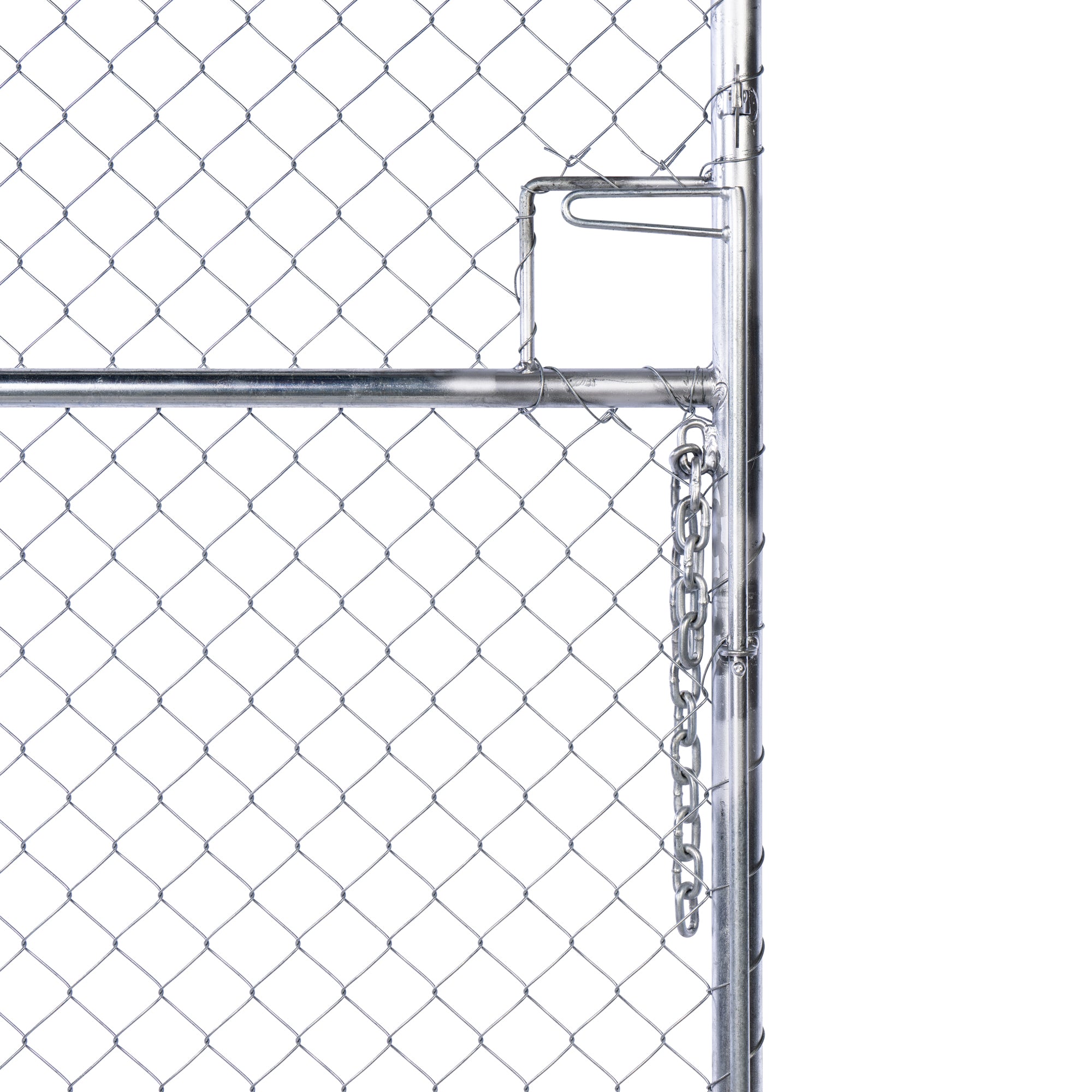Chain Link Plain Top Double Gate Galvanised 2100 / 4000