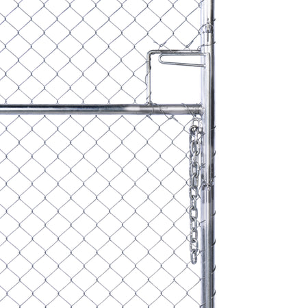 Chain Link Plain Top Double Gate Galvanised 2100 / 4000