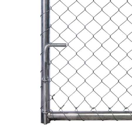 Chain Link Plain Top Double Gate Galvanised 2100 / 4000
