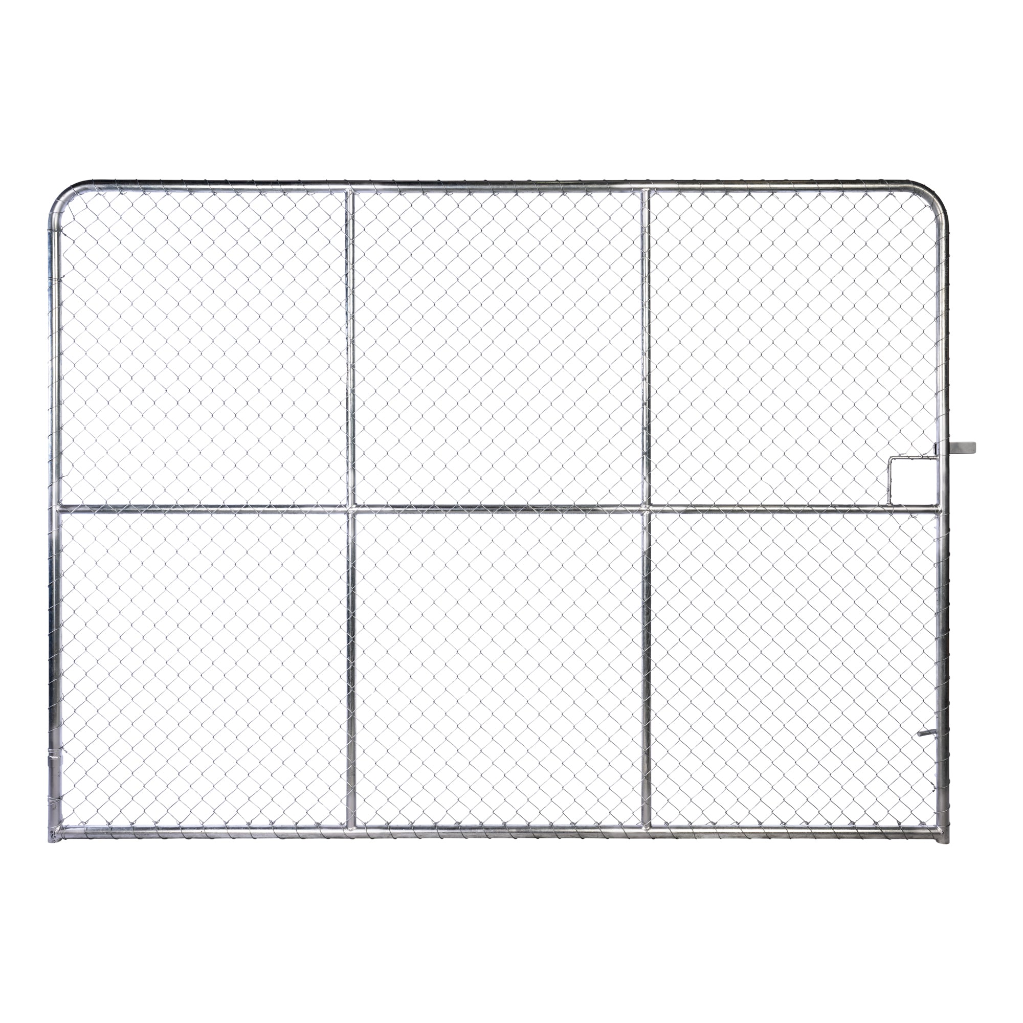 Chain Link Plain Top Double Gate Galvanised 2100 / 6000