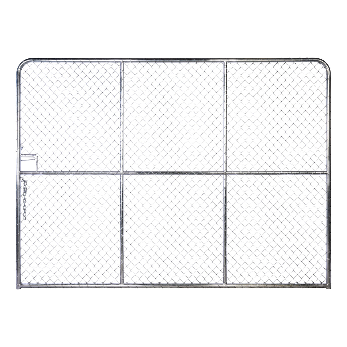 Chain Link Plain Top Double Gate Galvanised 2100 / 6000