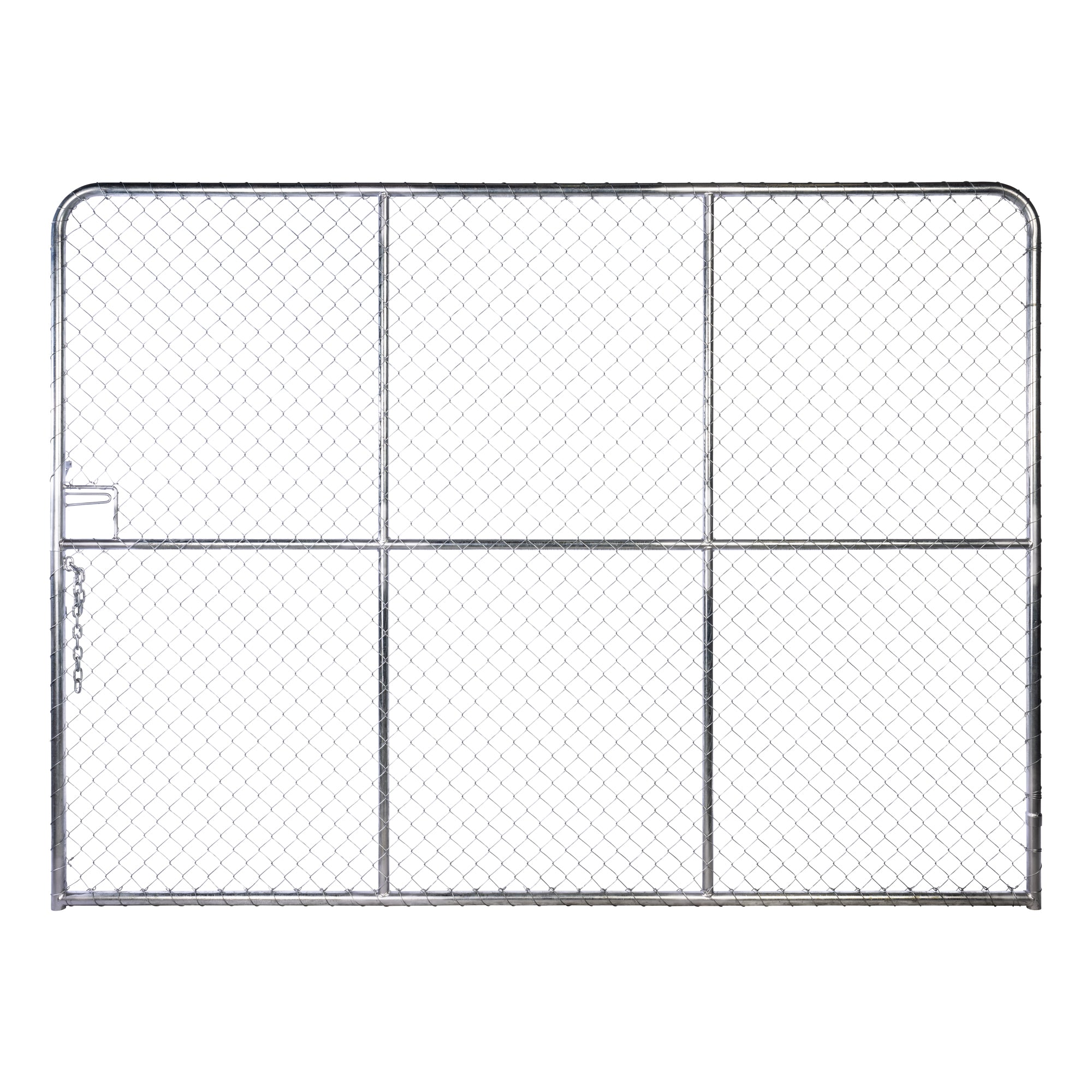 Chain Link Plain Top Double Gate Galvanised 2100 / 6000