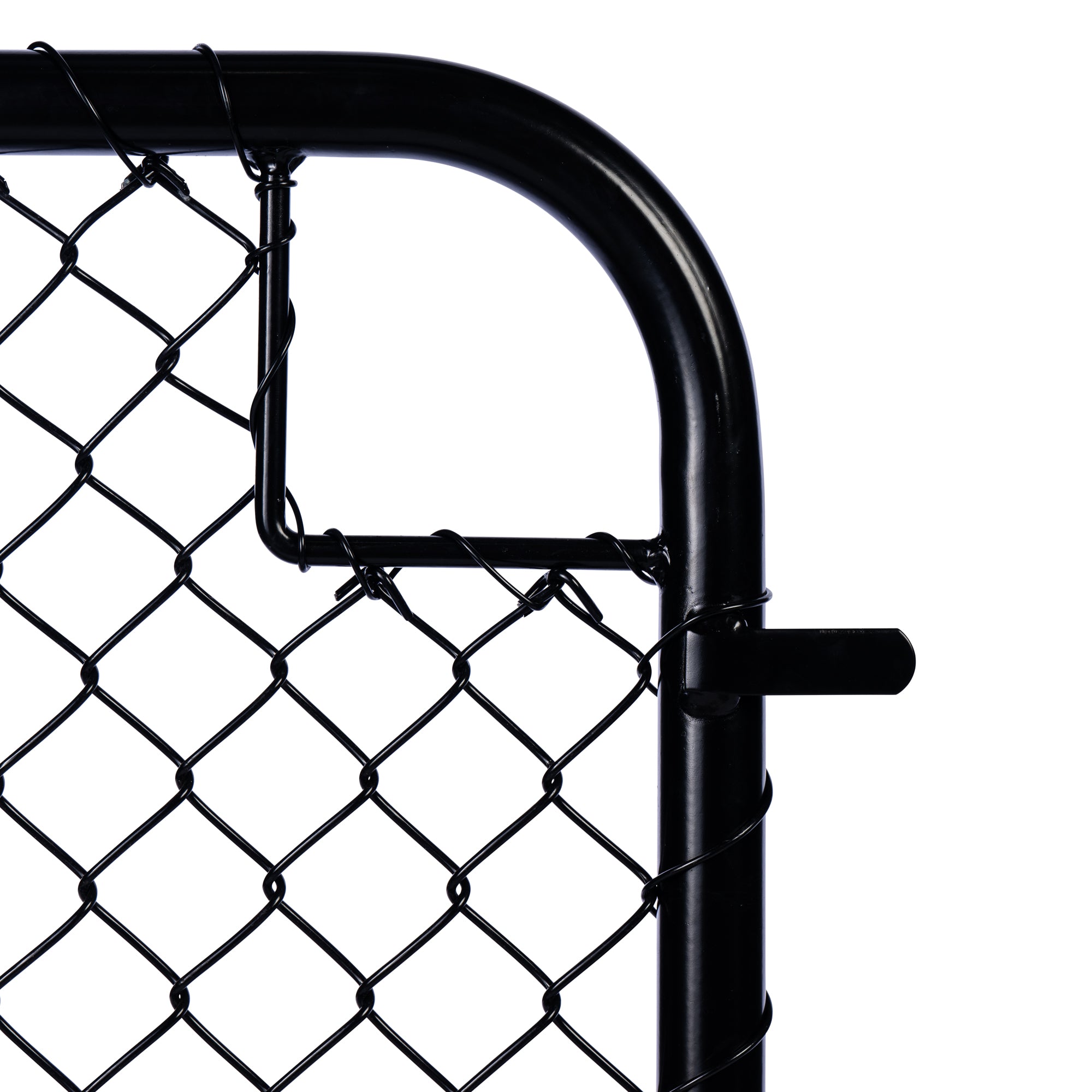 Chain Link Plain Top Double Gate Powder Coated Black 900 / 4000