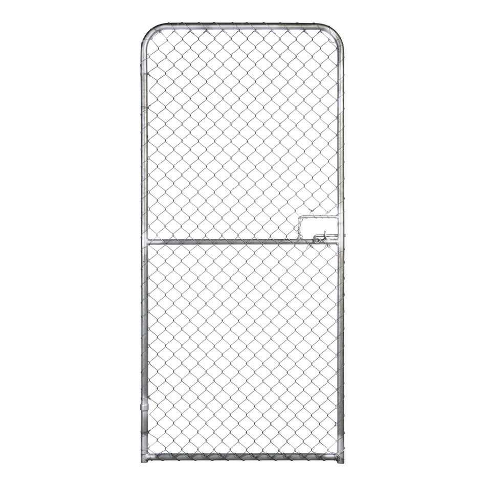 Chain-link Pedestrian Plain Top Single Gate Galvanised 2100H x 1000W