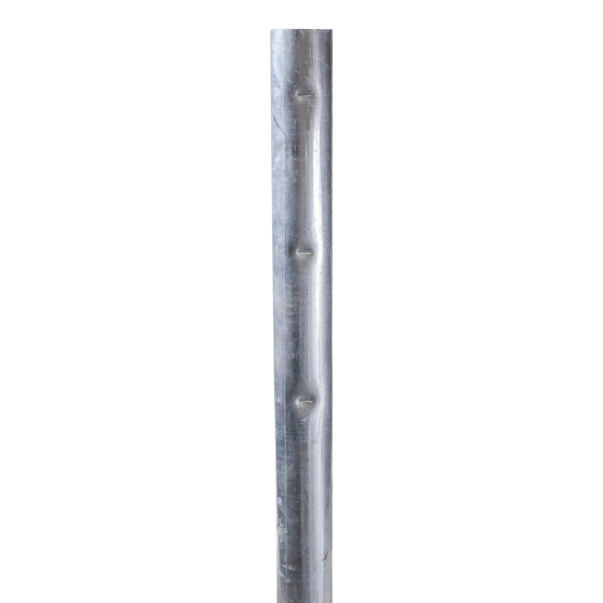 Round Steel Crimped Post Galvanised - Otter Fencing - Chain-link Post