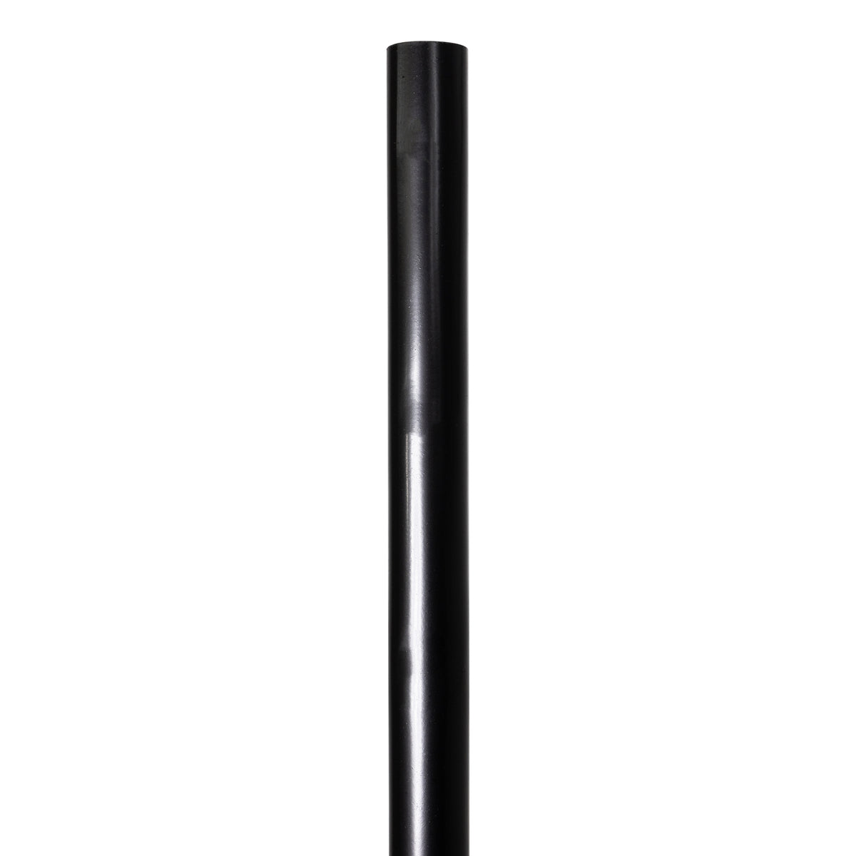 Round Steel Straight Post Powder Coated Black - Otter Fencing - Chain ...