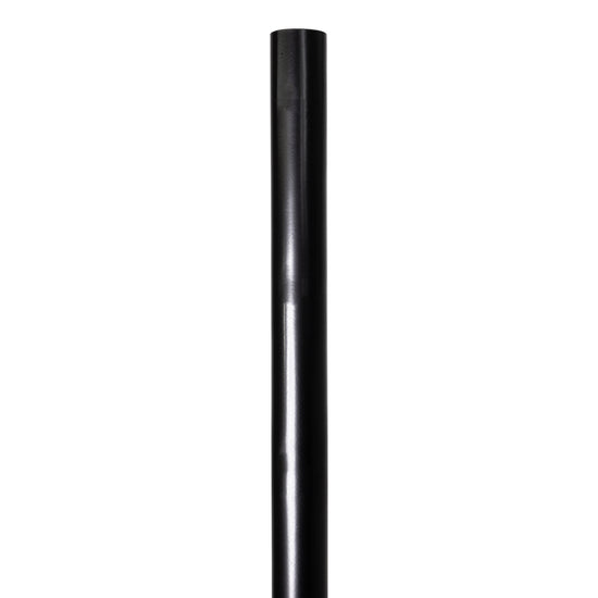 Round Steel Straight Post Powder Coated Black - Otter Fencing - Chain ...