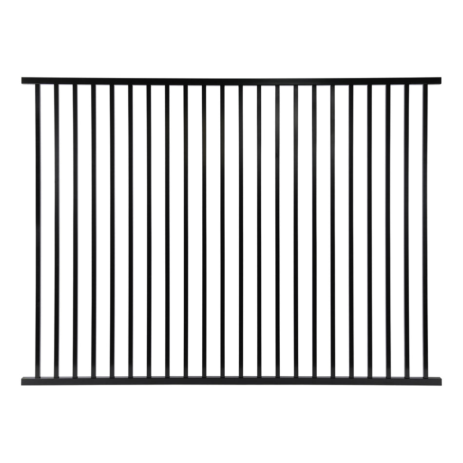 Kindergarten Tubular Panel (Flat Top - 2400mm Width) Powder Coated Black