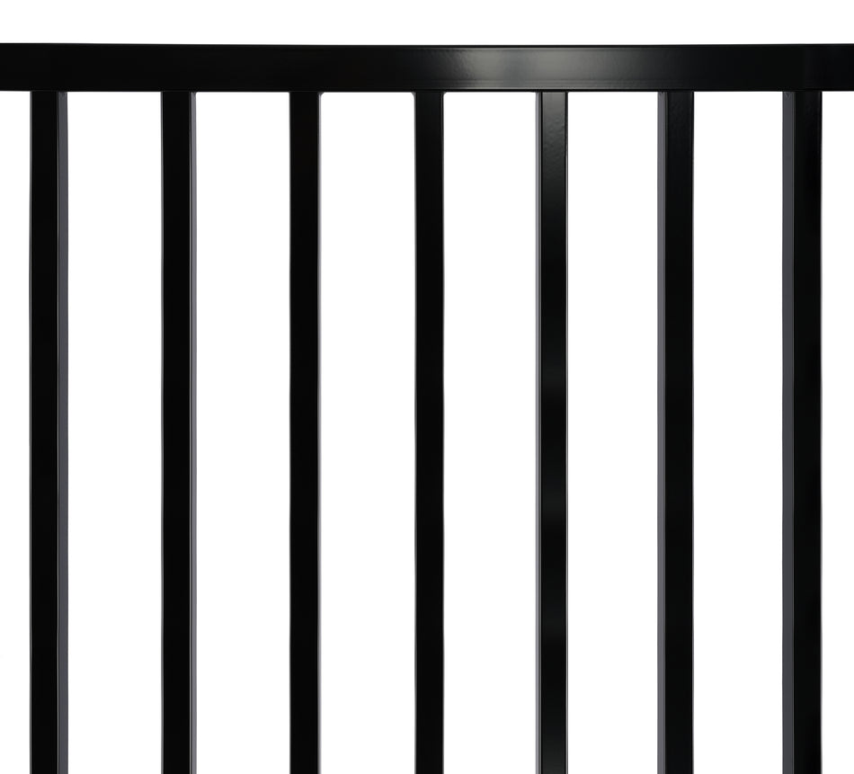 Kindergarten Tubular Panel (Flat Top - 2400mm Width) Powder Coated Black