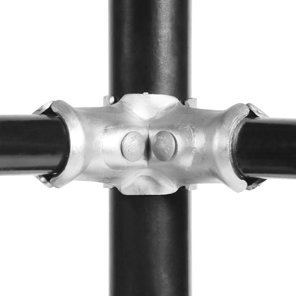 Fixed Corner Fitting Galvanised 20NB Butt x 20NB Thru