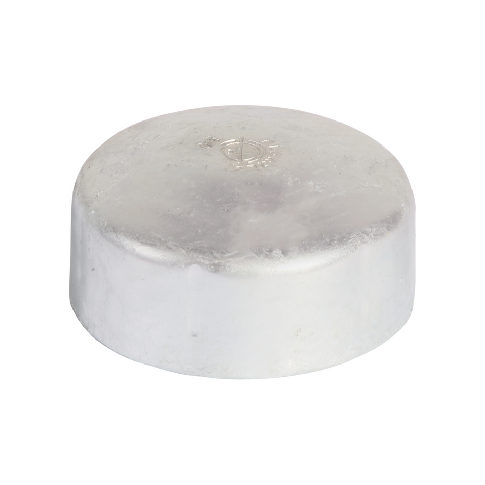 Round Post Cap Galvanised
