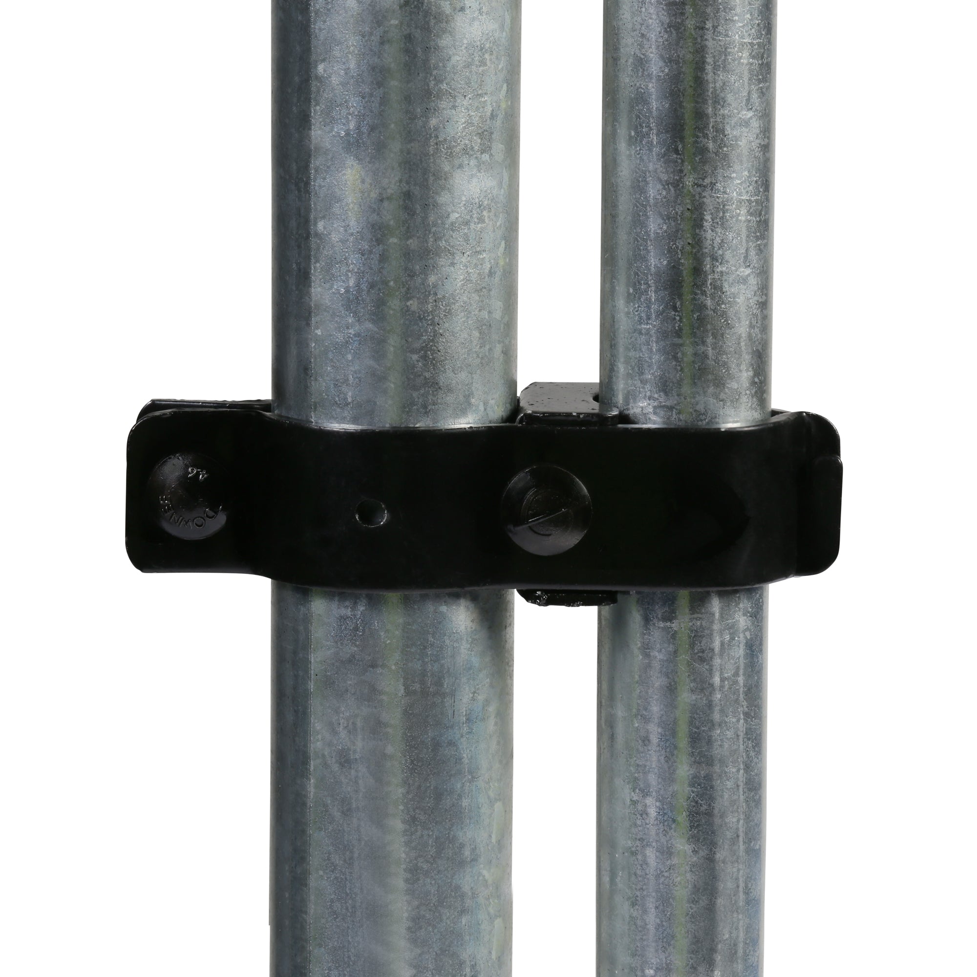 Two Part Hinge Powder Coated Black 100NB Post x 25NB Gate