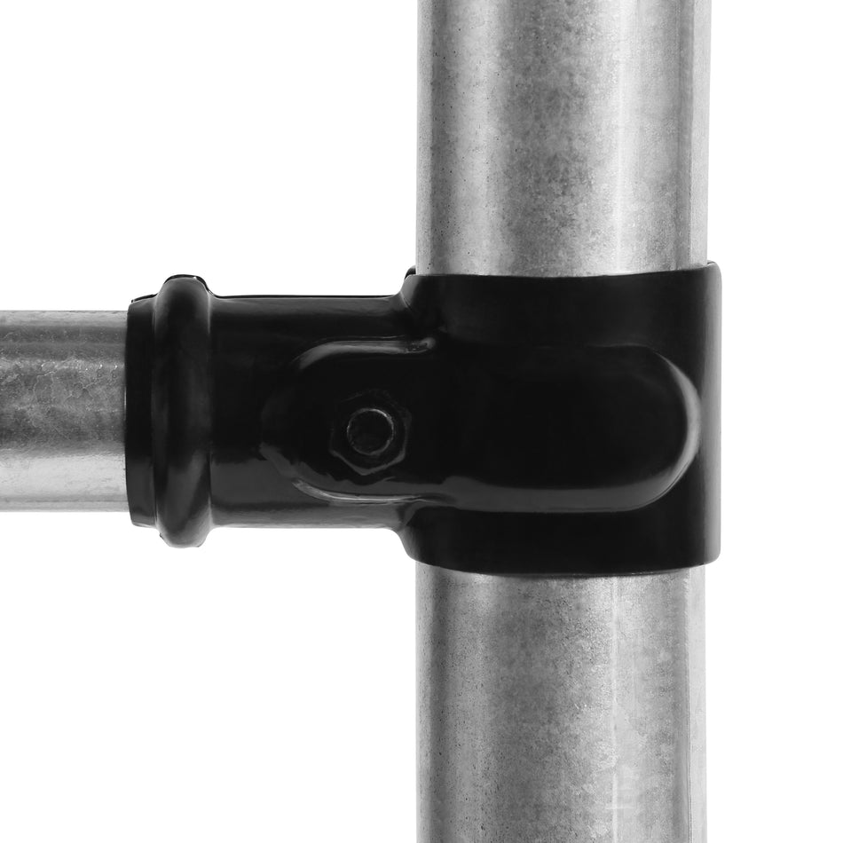 Tee Fitting Powder Coated Black 40NB Thru x 80NB Butt